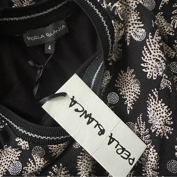 NWT Perla Blanca Knit Midi Dress sz M - Picture 8 of 10